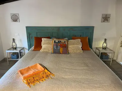 Letto o letti in una camera di Villetta con vista mozzafiato