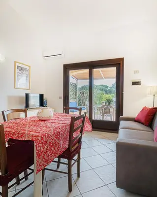 Area soggiorno di AMBRA Holiday Rooms