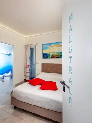 Letto o letti in una camera di La casa del pescatore