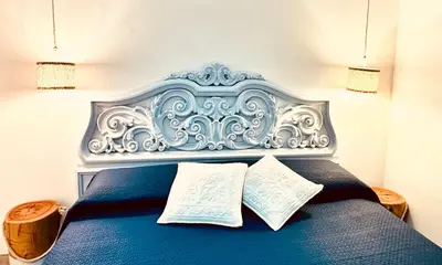 Letto o letti in una camera di Il Giardino davanti al Mare