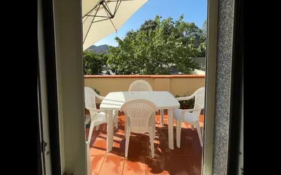Balcone o terrazza di La Caletta Sea & Space Ferienwohnung