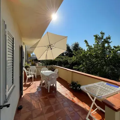 Balcone o terrazza di La Caletta Sea & Space Ferienwohnung