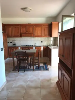 Cucina o angolo cottura di La Caletta Sea & Space Ferienwohnung
