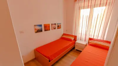 Letto o letti in una camera di Nido dei Gabbiani