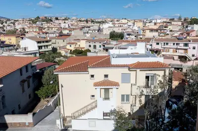 Vista generica su Orosei o vista sulla città dall'interno dell'appartamento