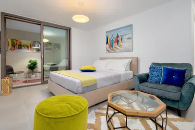 Letto o letti in una camera di Villa MIrto - Golfo Aranci, Baia Caddinas Sardinia, Costa Smeralda