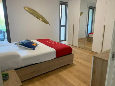 Letto o letti in una camera di Venere Smeralda Living