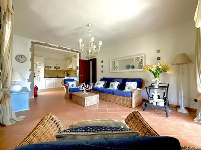 Area soggiorno di VillaFe San Teodoro