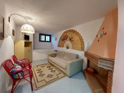 Area soggiorno di Apartment Friscu by Interhome