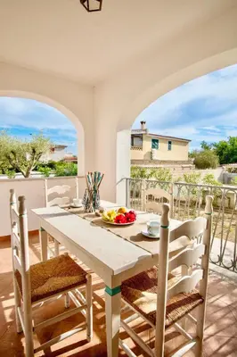 Balcone o terrazza di Apartments with air conditioning in Orosei