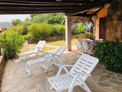 Giardino di Villetta Bouganville vista mare