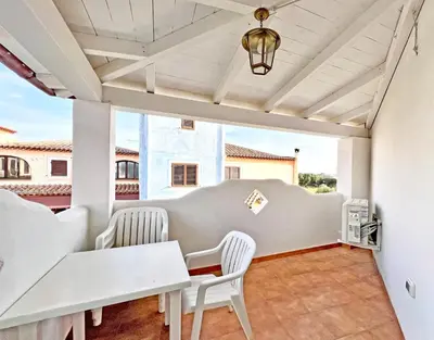 Balcone o terrazza di ISA-Residence in Orosei apartments with air conditioning and private outdoor area