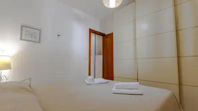 Letto o letti in una camera di Casa Monte Ruiu