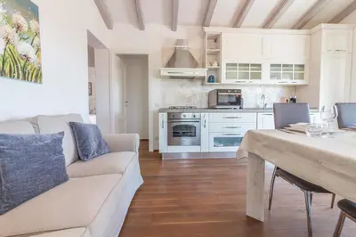 Cucina o angolo cottura di Villa Cala di Luce - Teloni