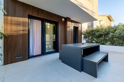 Balcone o terrazza di Superior 1BR vacation Suite - Fully Equipped - Azulis2 - Garden - FREE Parking