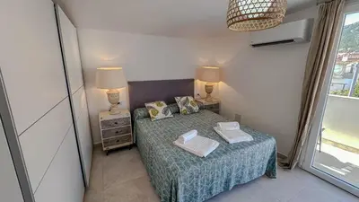Letto o letti in una camera di Casa Luna Blanca