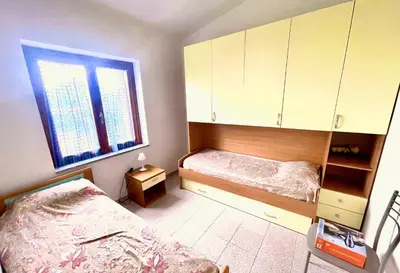 Letto o letti in una camera di ISS Travel, La Mendula Holiday Home, 2 bedrooms-apartments with private outdoor area