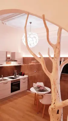 Cucina o angolo cottura di Le Andira - Monolocali finemente arredati a pochi passi dal centro storico di Orosei