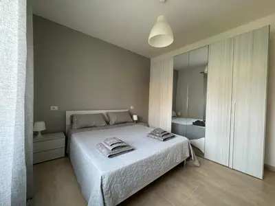 Letto o letti in una camera di Casa Mariangela