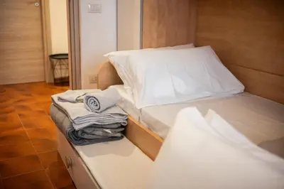 Letto o letti in una camera di Casa Smeralda Olbia