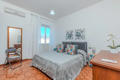 Letto o letti in una camera di Splendido Appartamento in centro a Padru