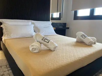 Letto o letti in una camera di Luxurious High-End 2BR Penthouse - Terrace - Great view - Parking - Historical Centre
