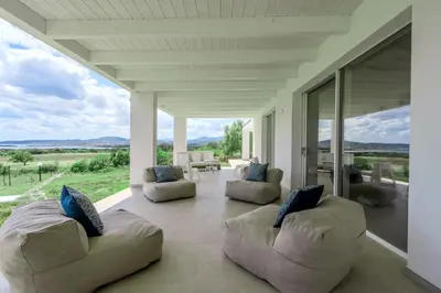 Area soggiorno di Villa DEG Vista Mare San Teodoro Puntaldia