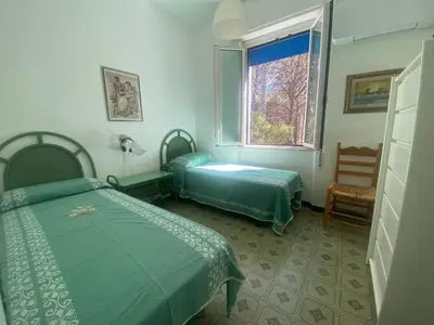 Letto o letti in una camera di Splendid detached villa, near the sea