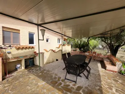 Area soggiorno di maison capo comino