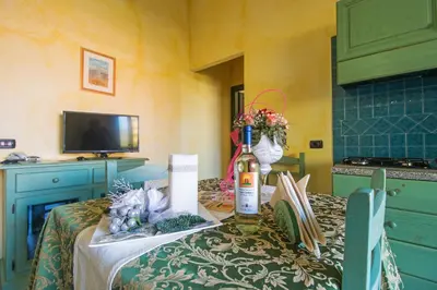 TV o dispositivi per l'intrattenimento presso Appartamento Gli Ontani
