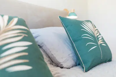 Letto o letti in una camera di Castle Rooms