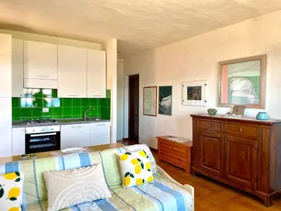 Cucina o angolo cottura di San Teodoro PUNTA EST Bilocale VISTA MARE