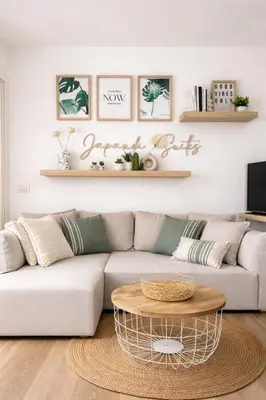 Area soggiorno di Japandi Suites Olbia