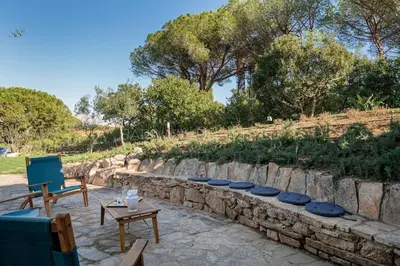 Area soggiorno di Villa Il Richiamo di Gallura