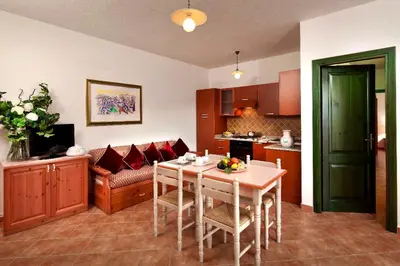 Area soggiorno di Apartments with air conditioning in Sos Alinos