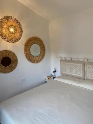 Letto o letti in una camera di Villa Cice, con giardino