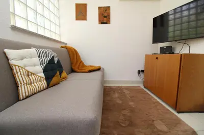 TV o dispositivi per l'intrattenimento presso Alba Apartment