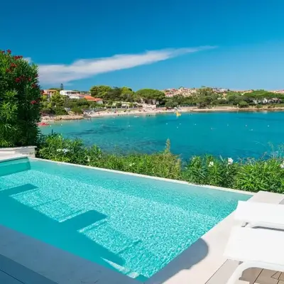 Villa Bianca with a heated swimming pool