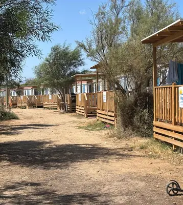 Planimetria di Happy Camp mobile homes in Selema Camping