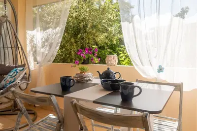 Area soggiorno di The Butterfly house
