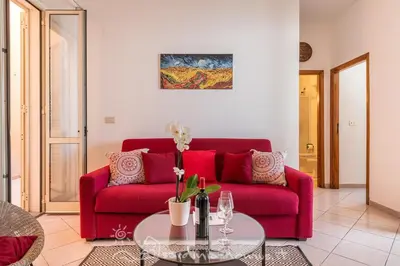 Area soggiorno di Casa Acqua Dolce