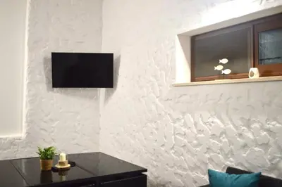 TV o dispositivi per l'intrattenimento presso Villa Las Olas, 500m from the sea with private pool