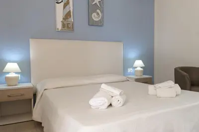 Letto o letti in una camera di Mediterraneo
