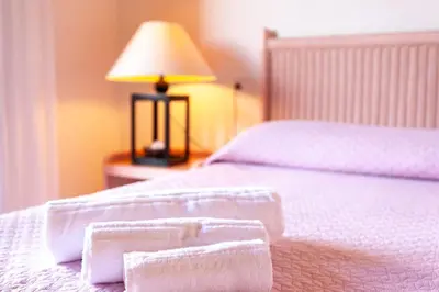 Letto o letti in una camera di Villetta Perla Marina 2