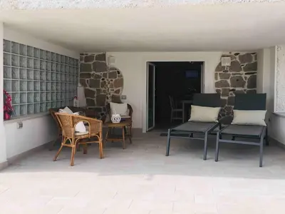 Area soggiorno di Beach House Ilaria Acquamarina Apt