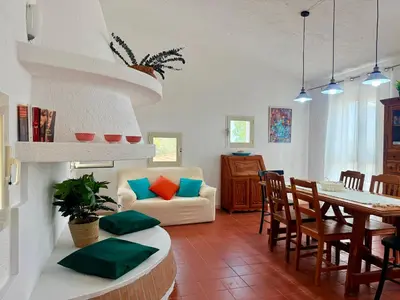 Area soggiorno di Le Residenze dei Mandorli - Appartamenti immersi nel verde della macchia mediterranea a Orosei
