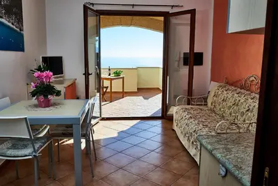 Area soggiorno di Appartamenti Mare Monte IUN P2189 e T1262