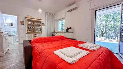 Letto o letti in una camera di Monte Ortobene 1