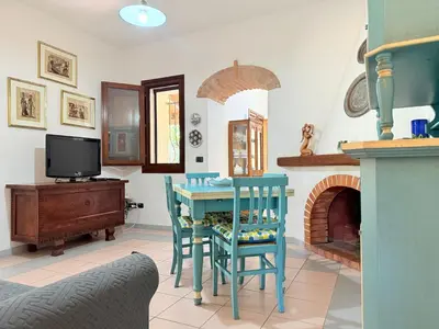 TV o dispositivi per l'intrattenimento presso La Calabasa - Villetta a pochi passi dalla spiaggia di Sa Curcurica