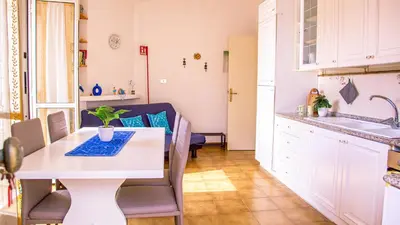 Cucina o angolo cottura di Casa Ora Blu - Cala Gonone